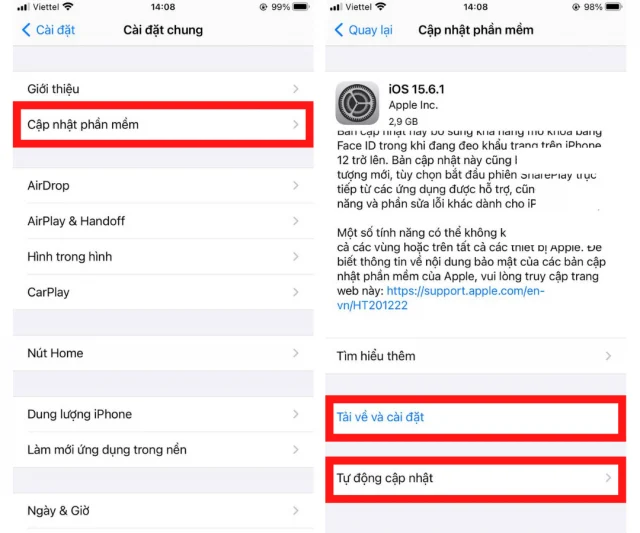 Cách kiểm tra phiên bản iOS và cập nhật phiên bản mới trên iPhone