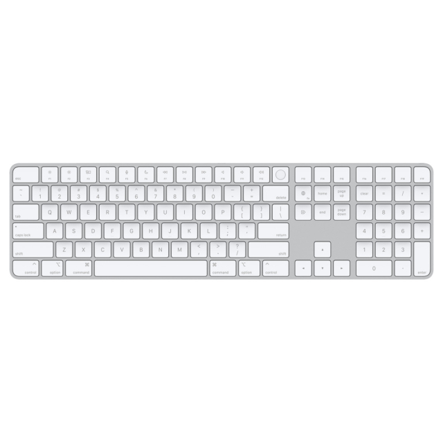 Bàn phím Apple Magic Keyboard with Touch ID and Numeric Keypad - White