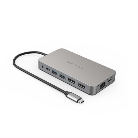 Hub HyperDrive Dual 4K HDMI 10in1 (2 màn hình) USB-C HUB for MacBook M1 HDM1H